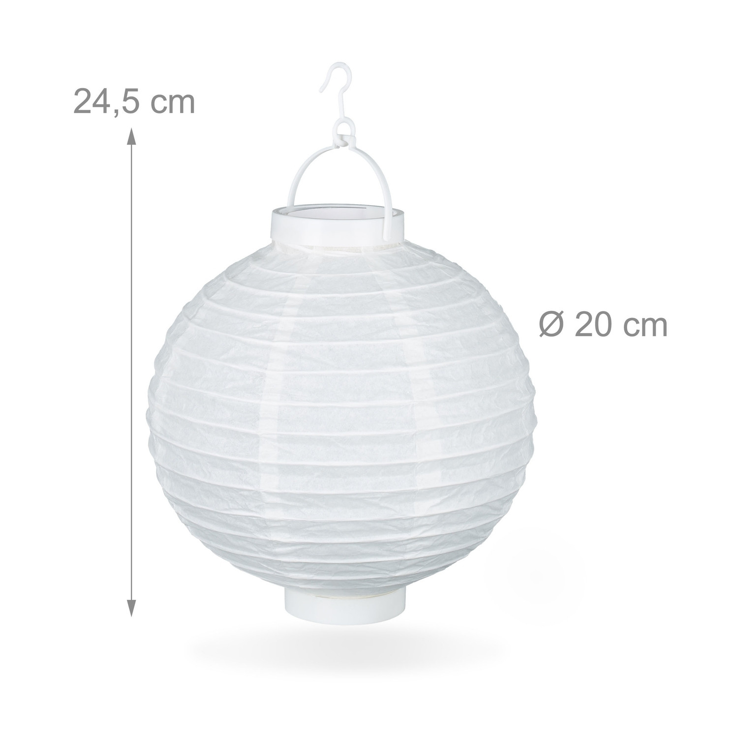 Lanternes LED blanches 10 pièces