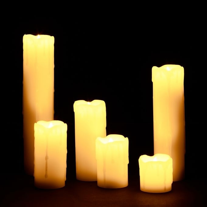 LED Blocklichtwachs 6er Set