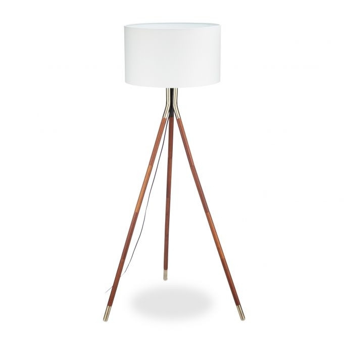 Three-legged floor lamp