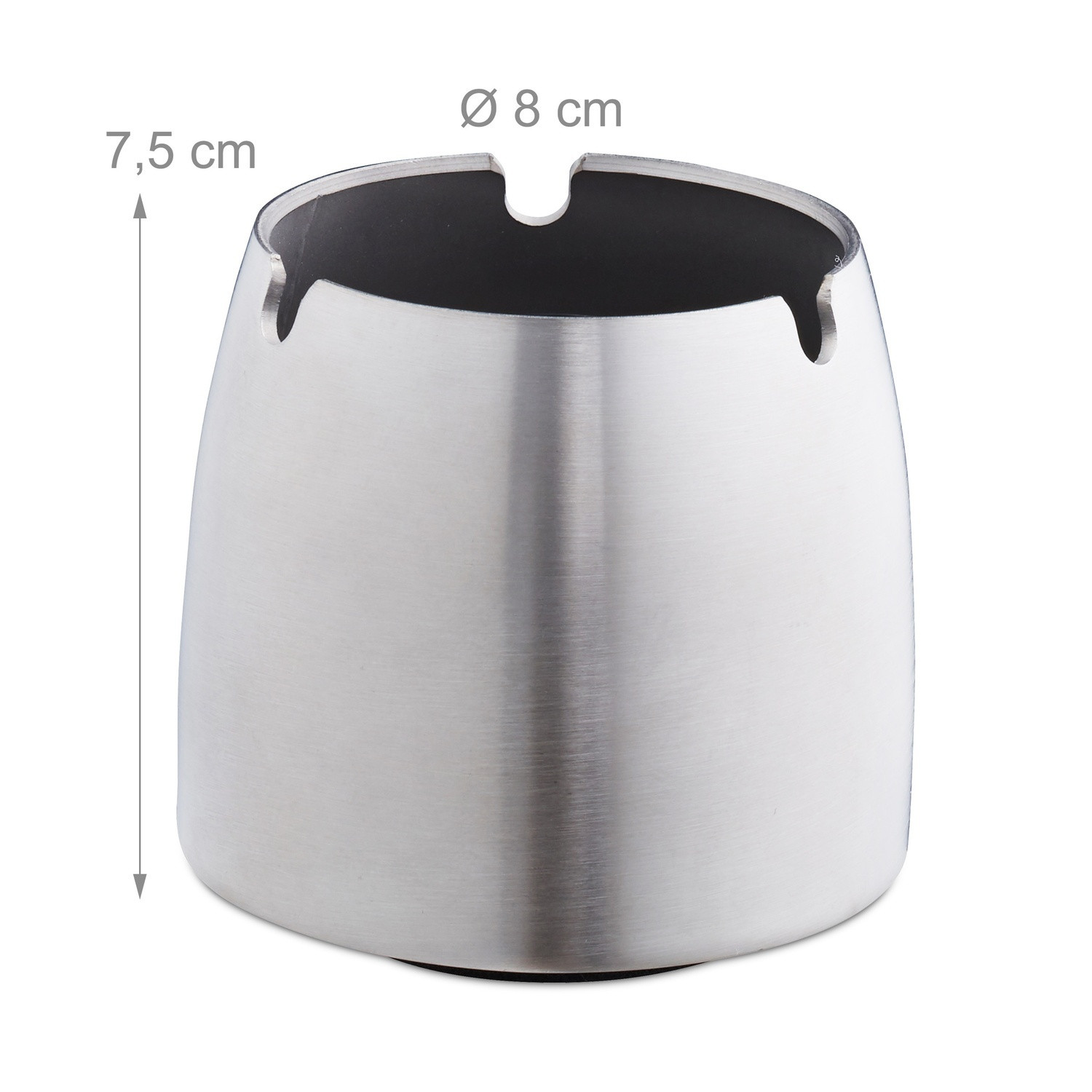 Cendrier en acier inoxydable