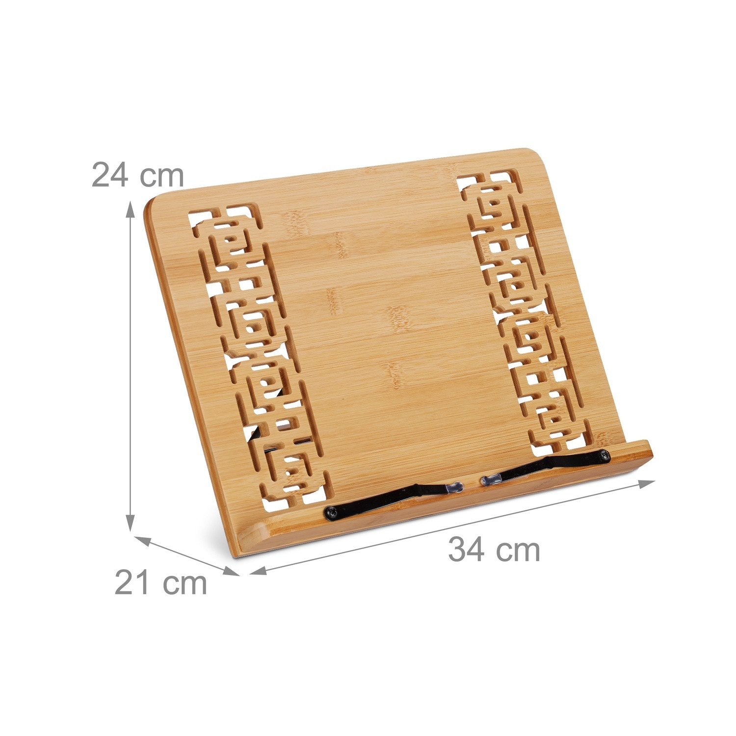 Estante de bambu com padrão