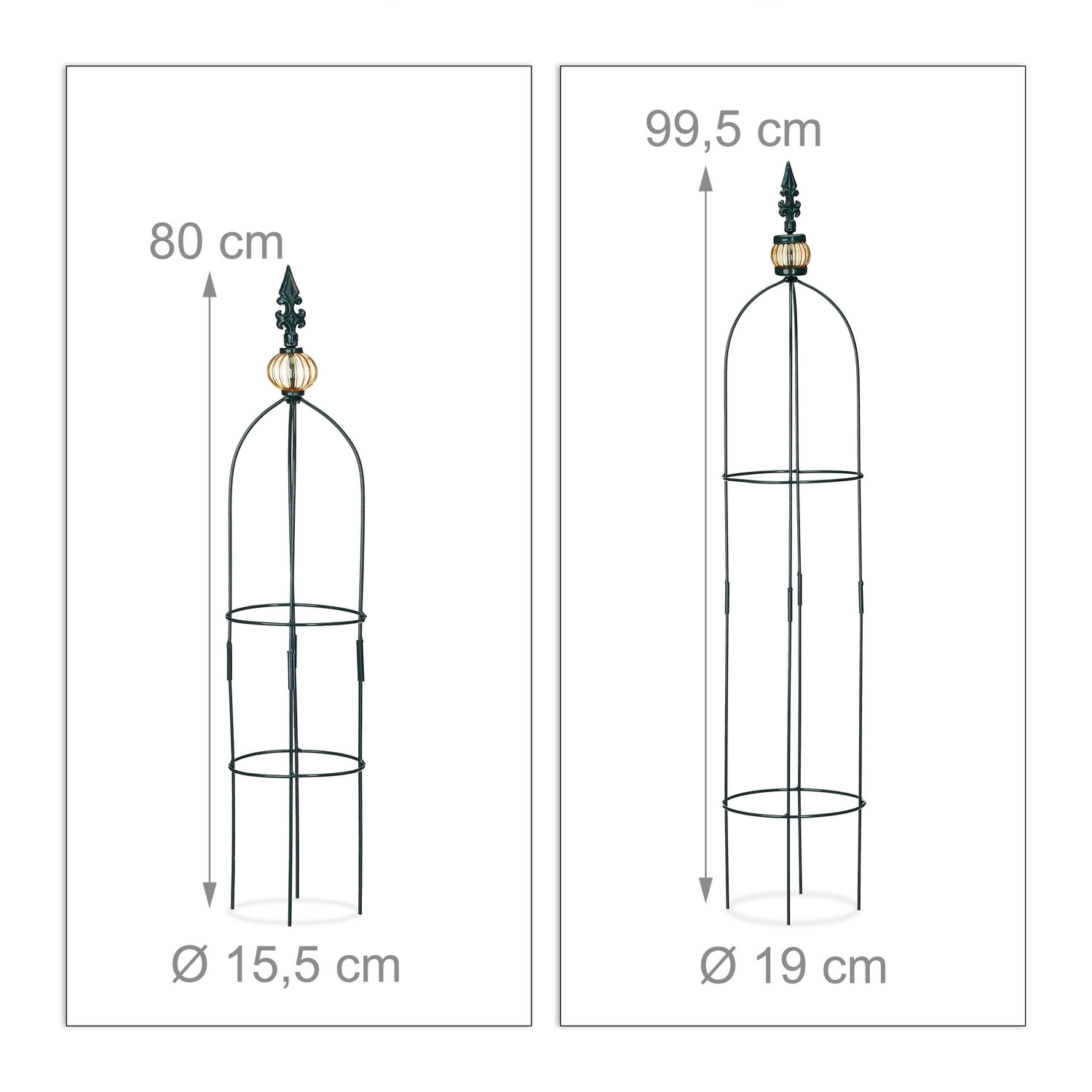 Trellis obelisk sada dvoch