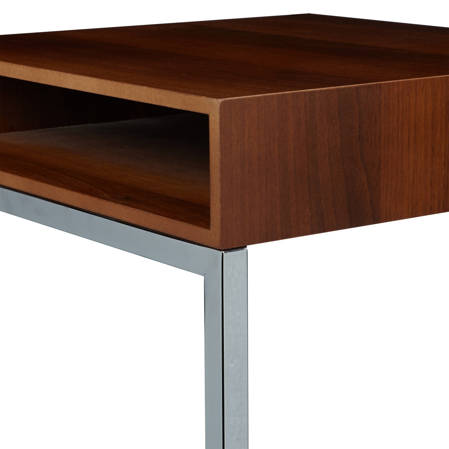Mesa lateral com pés de metal