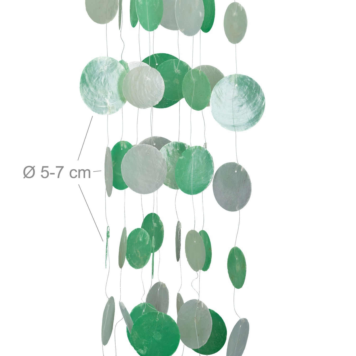 Windspiel Muschel bunt