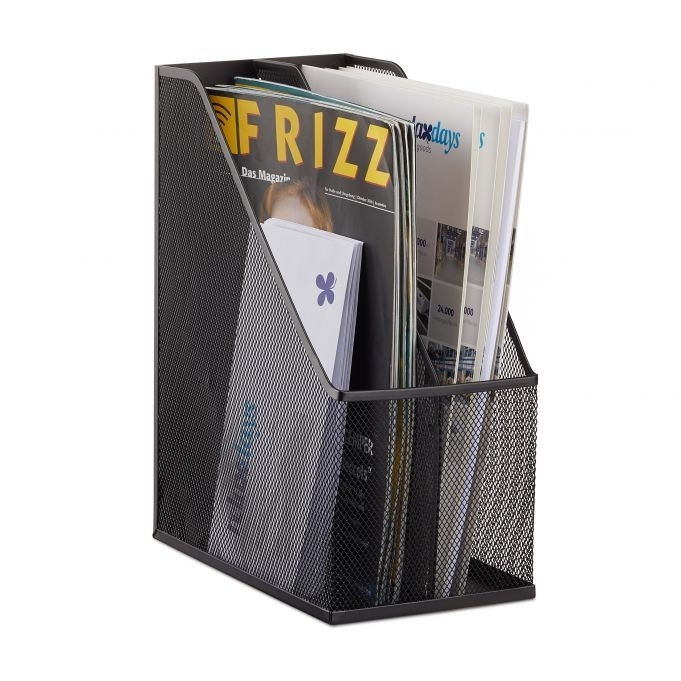 Collectionneur de magazines à 2 compartiments