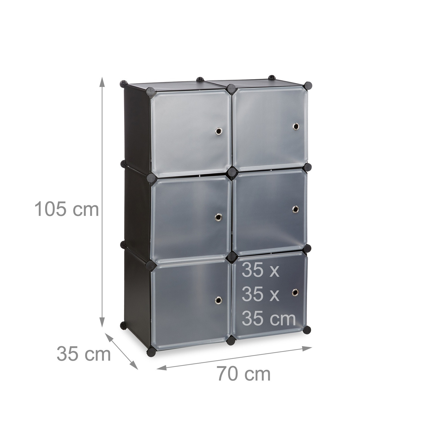 Regalsystem mit 6 Türen