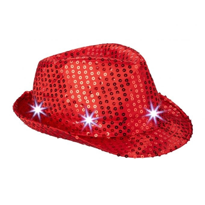 Cappello LED con paillettes