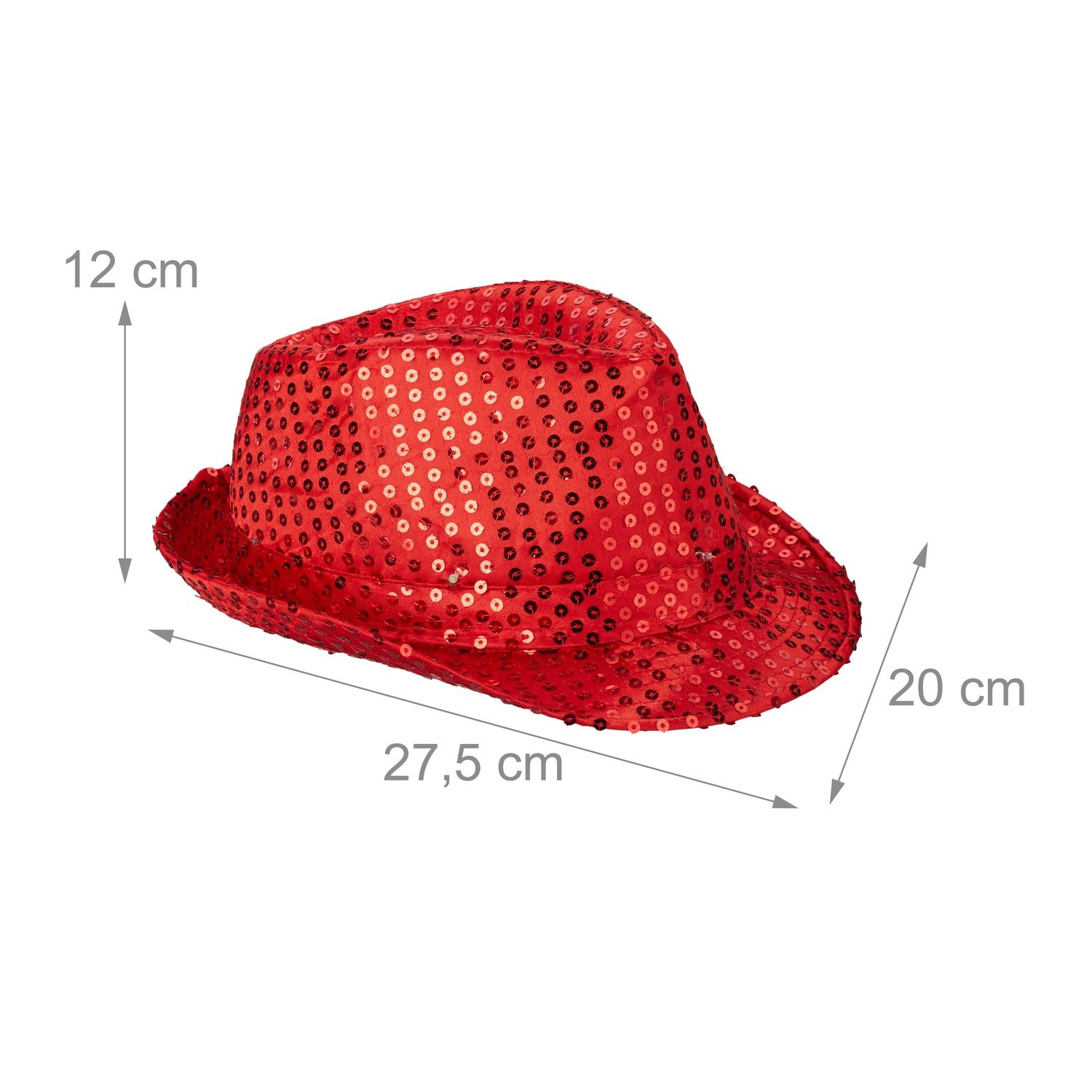 Cappello LED con paillettes