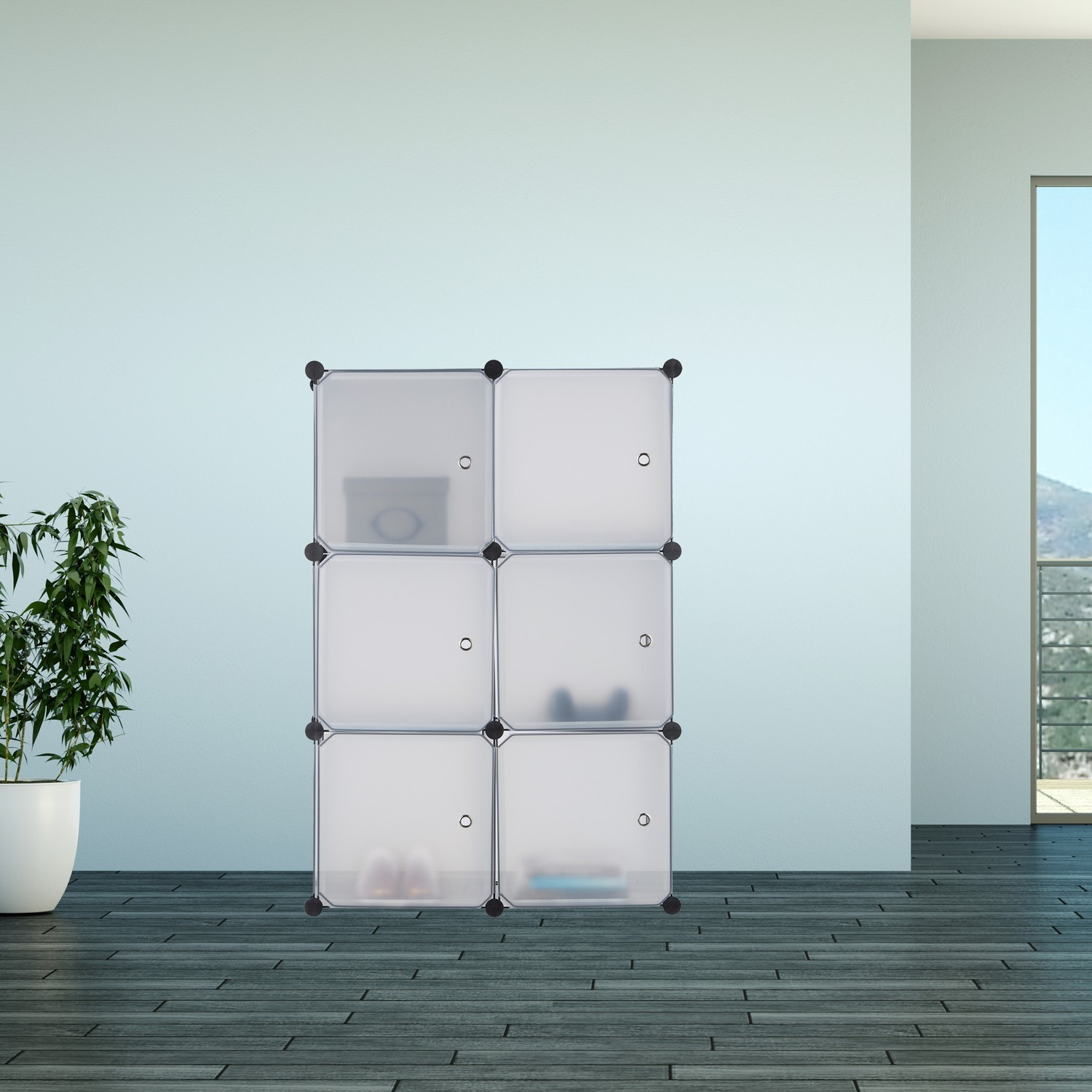 Regalsystem mit 6 Türen