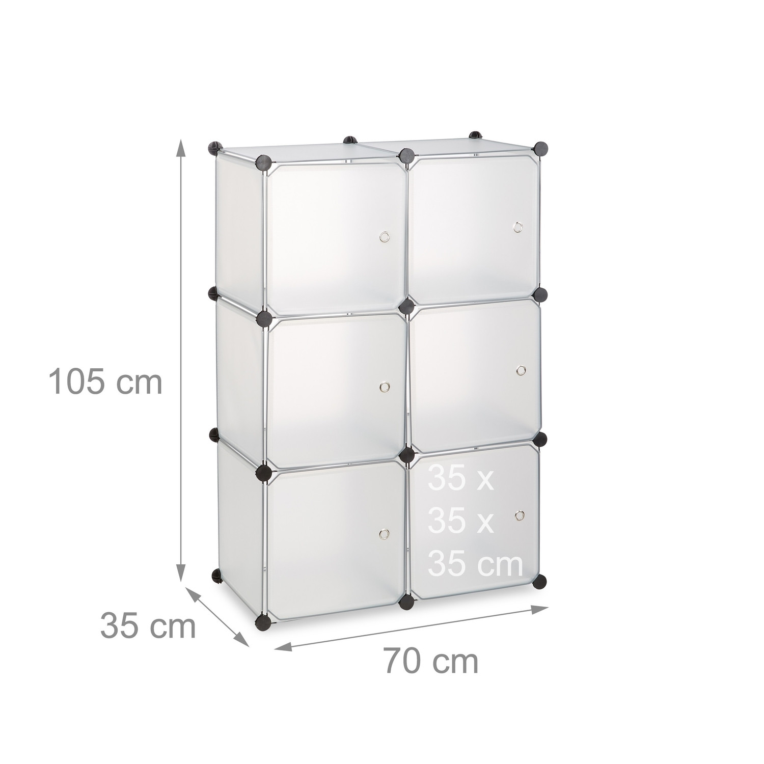 Regalsystem mit 6 Türen