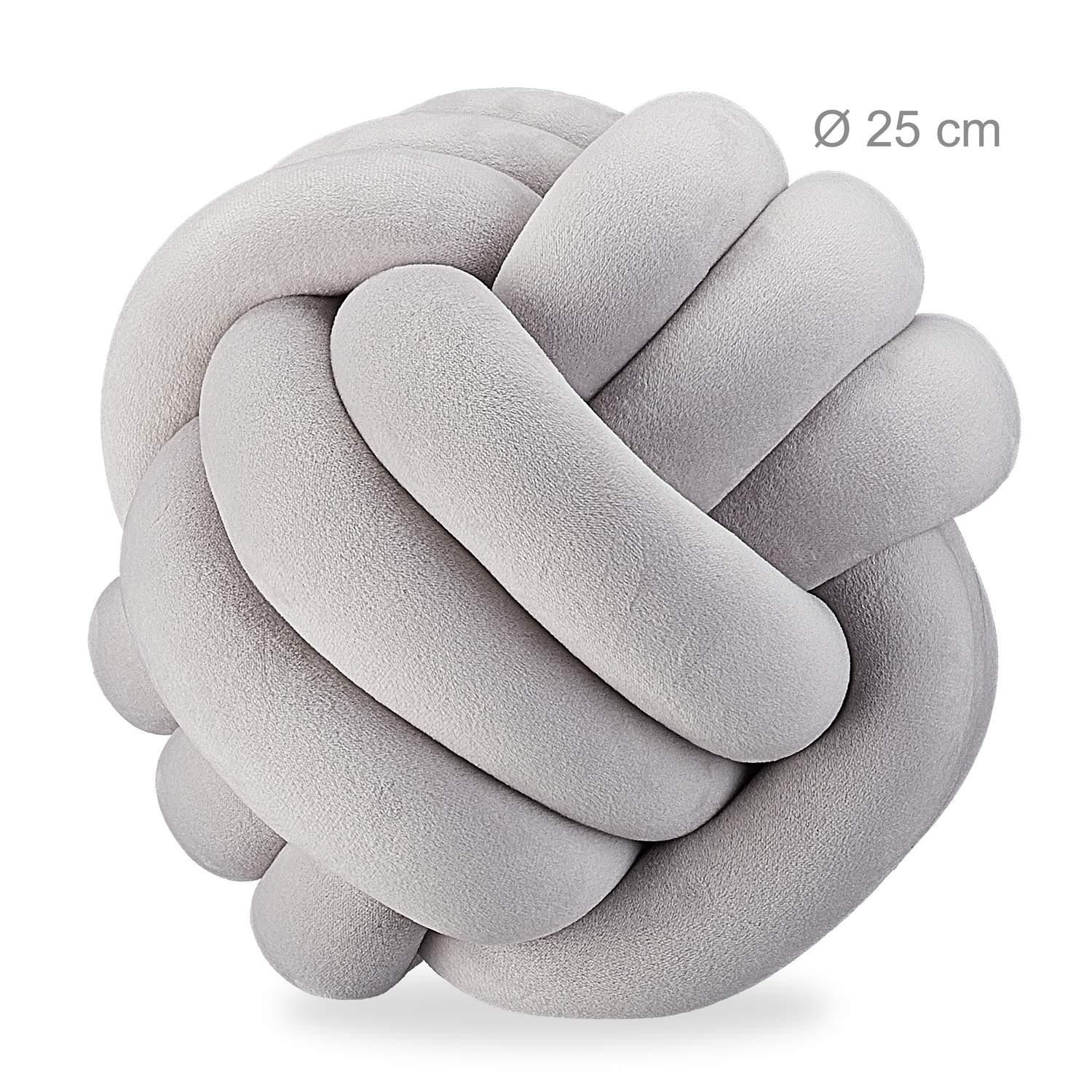 Knot cushion solid color