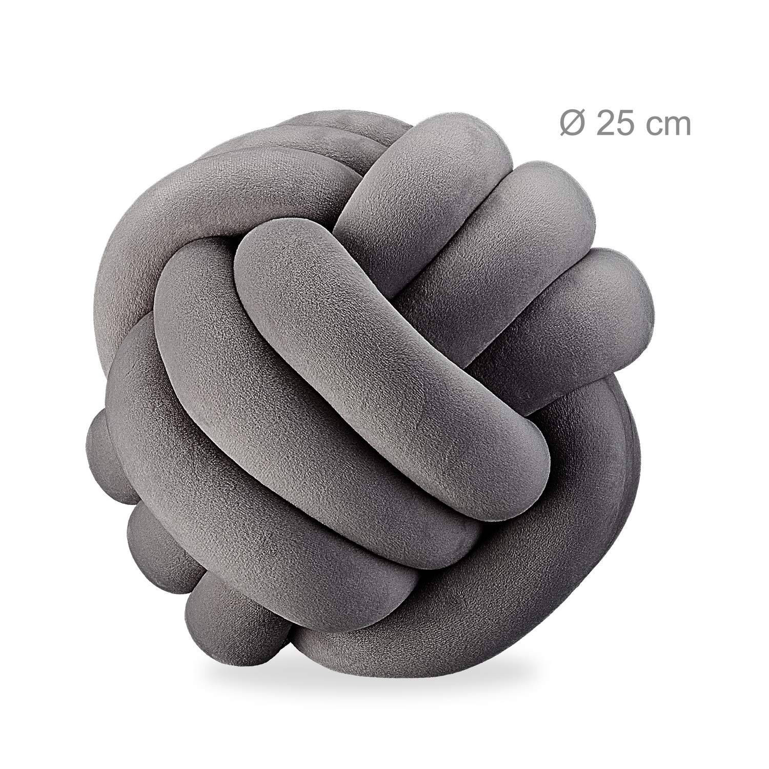 Knot cushion solid color
