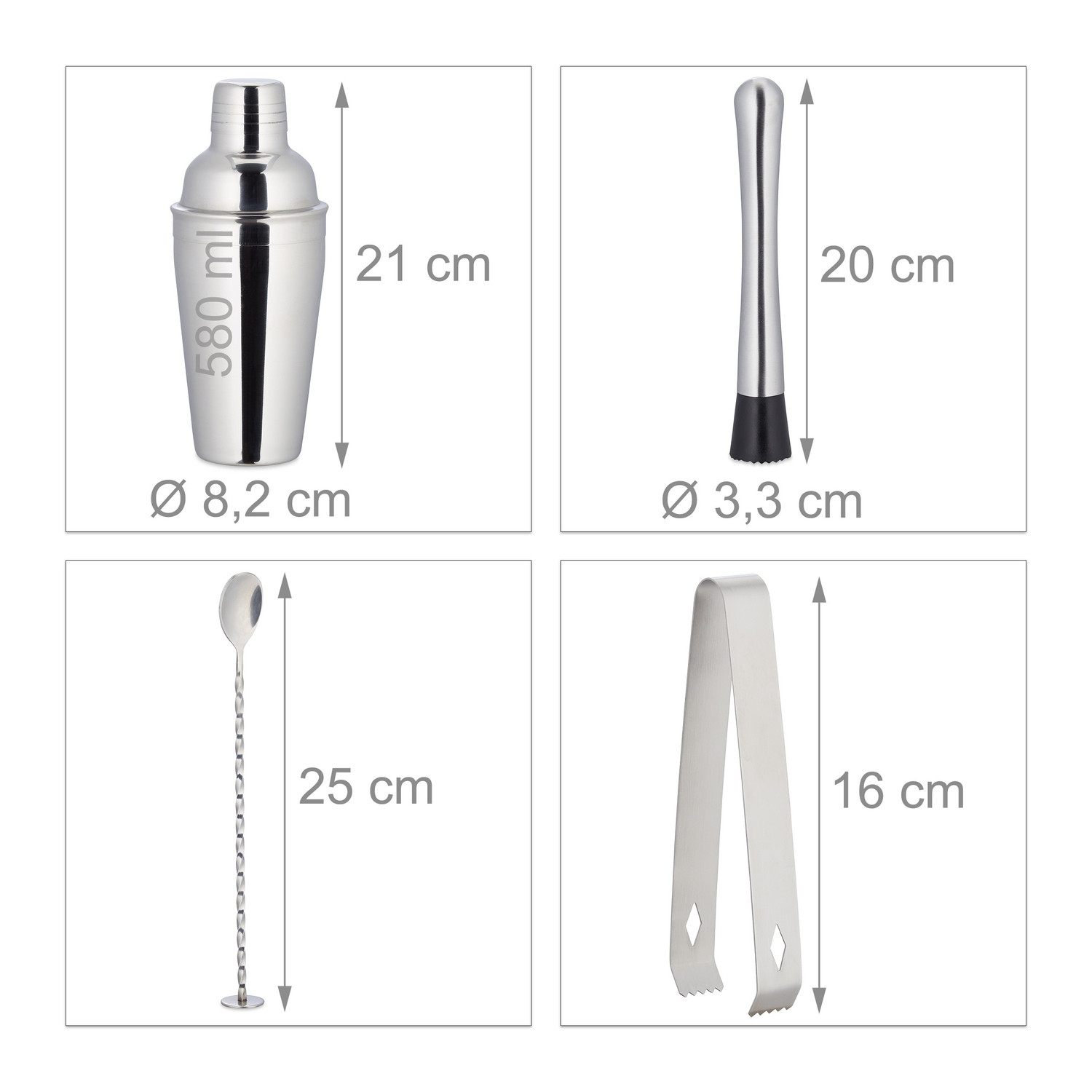Barkeeper-Set in 9 Teilen
