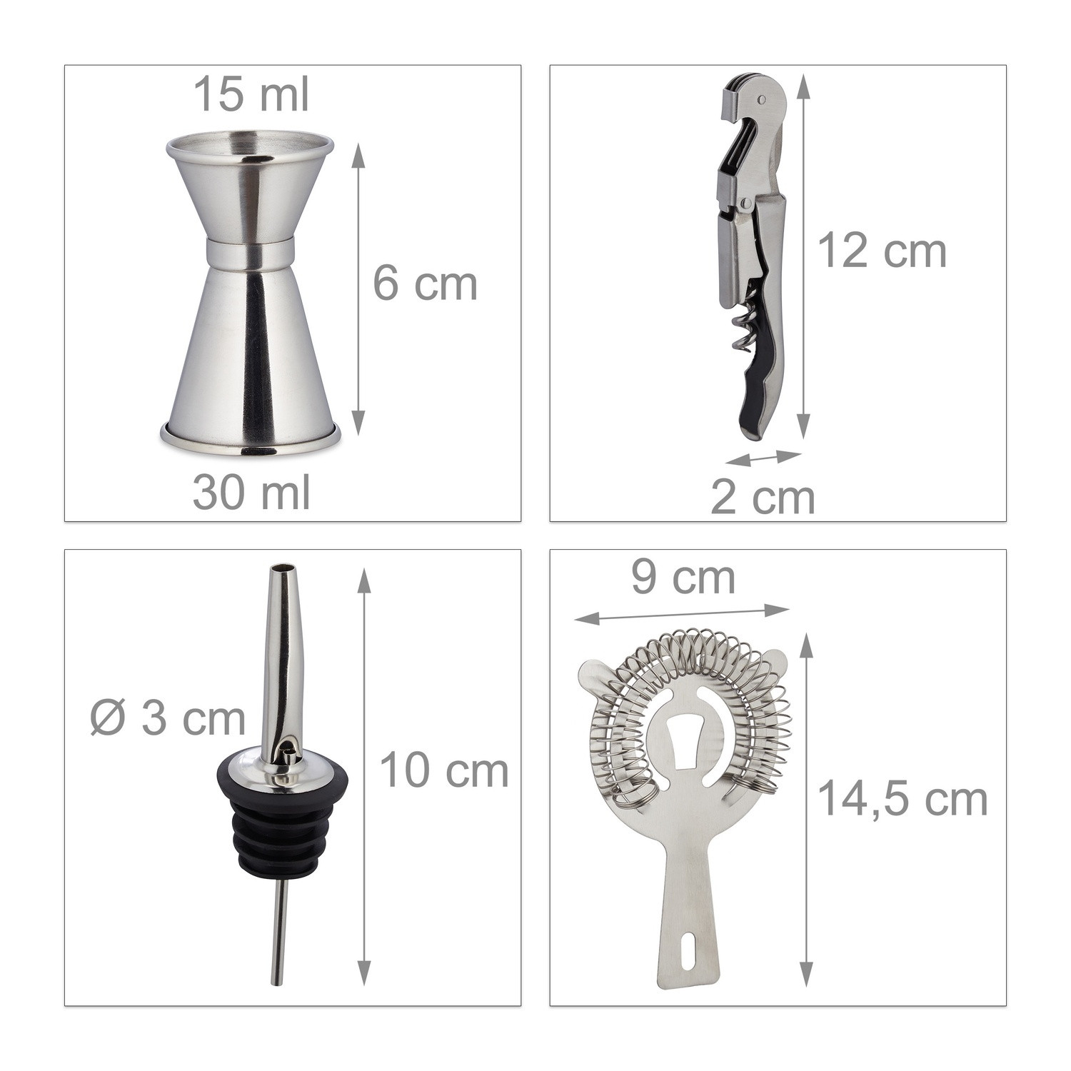Kit barman en 9 pièces