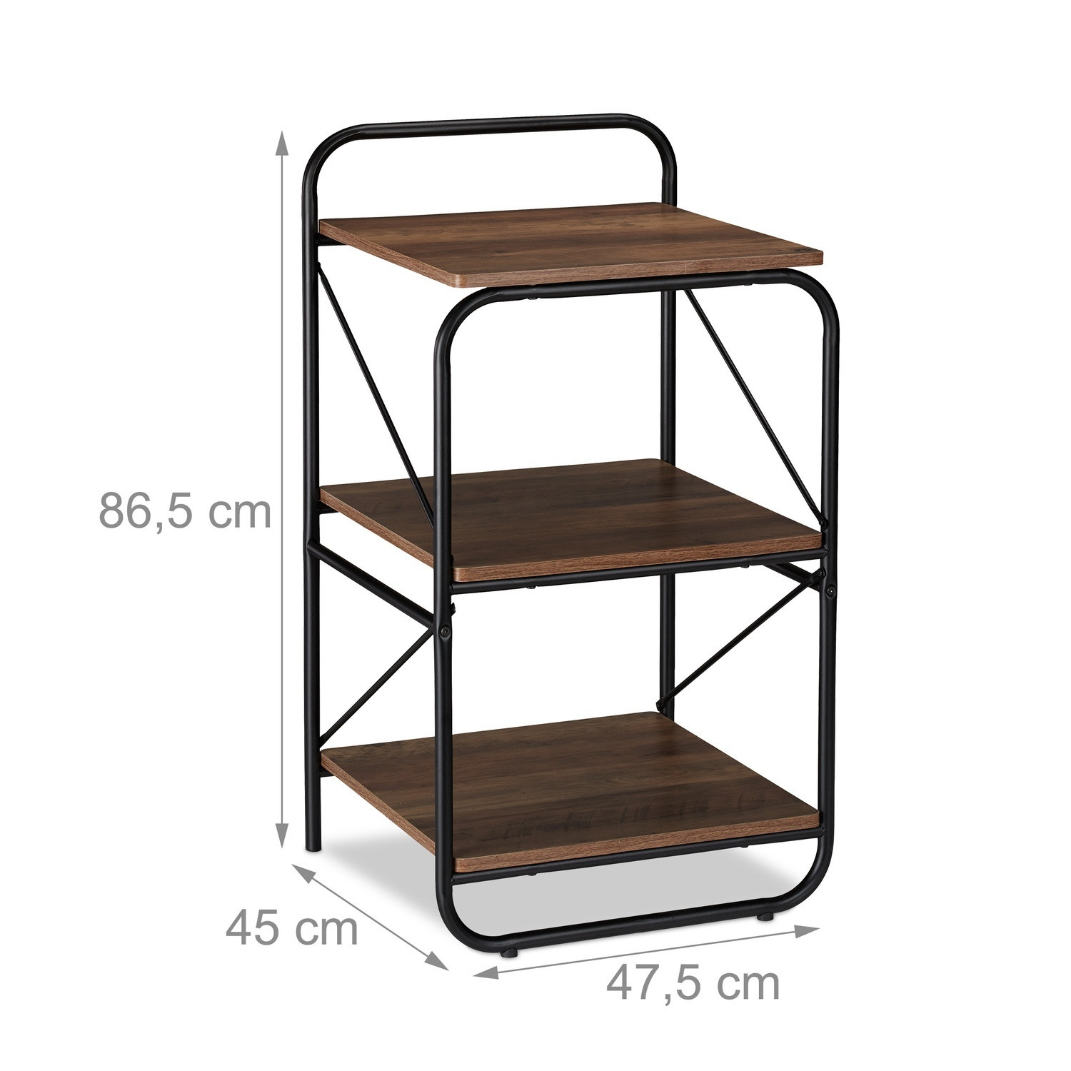 Scaffale da pavimento con 3 ripiani