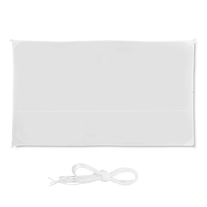 Vela de sol rectangular blanca