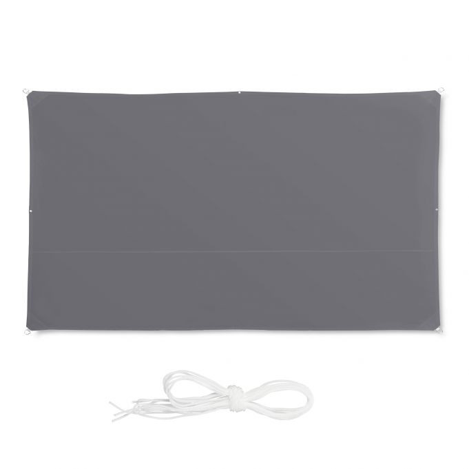 Vela de sol rectangular gris
