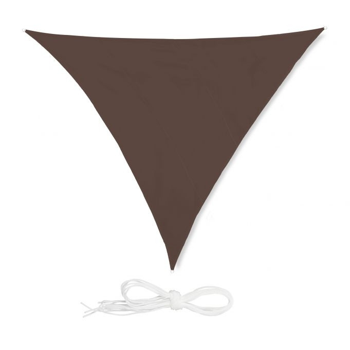 Vela solar triangular marrón