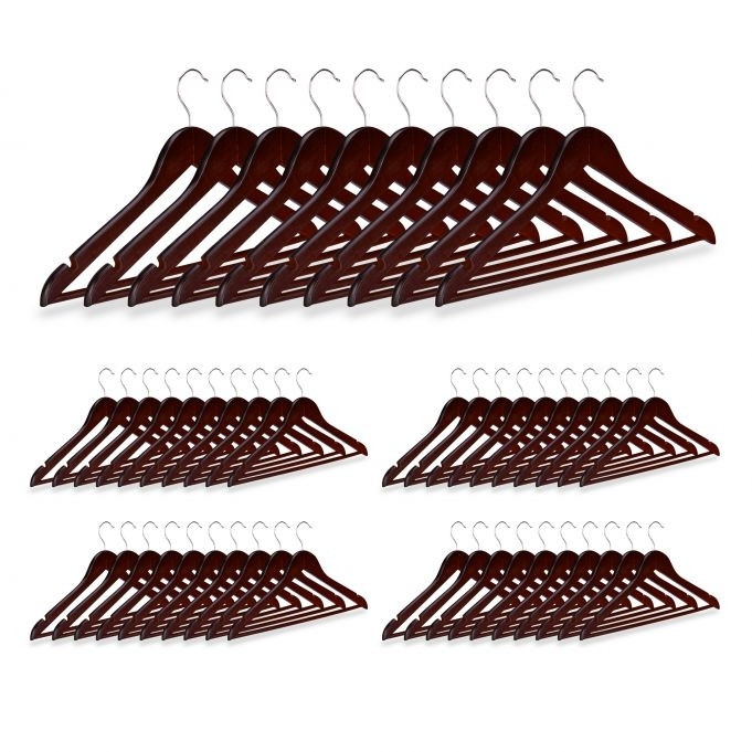 Perchas de madera - 50 uds