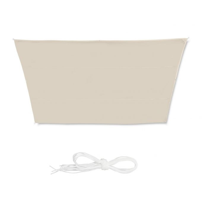 Vela de sol trapezoidal beige
