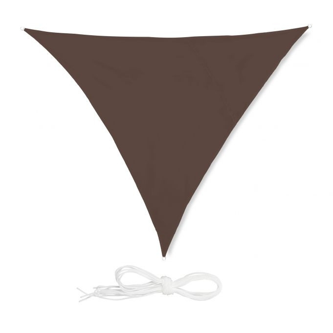 Vela solar triangular marrom