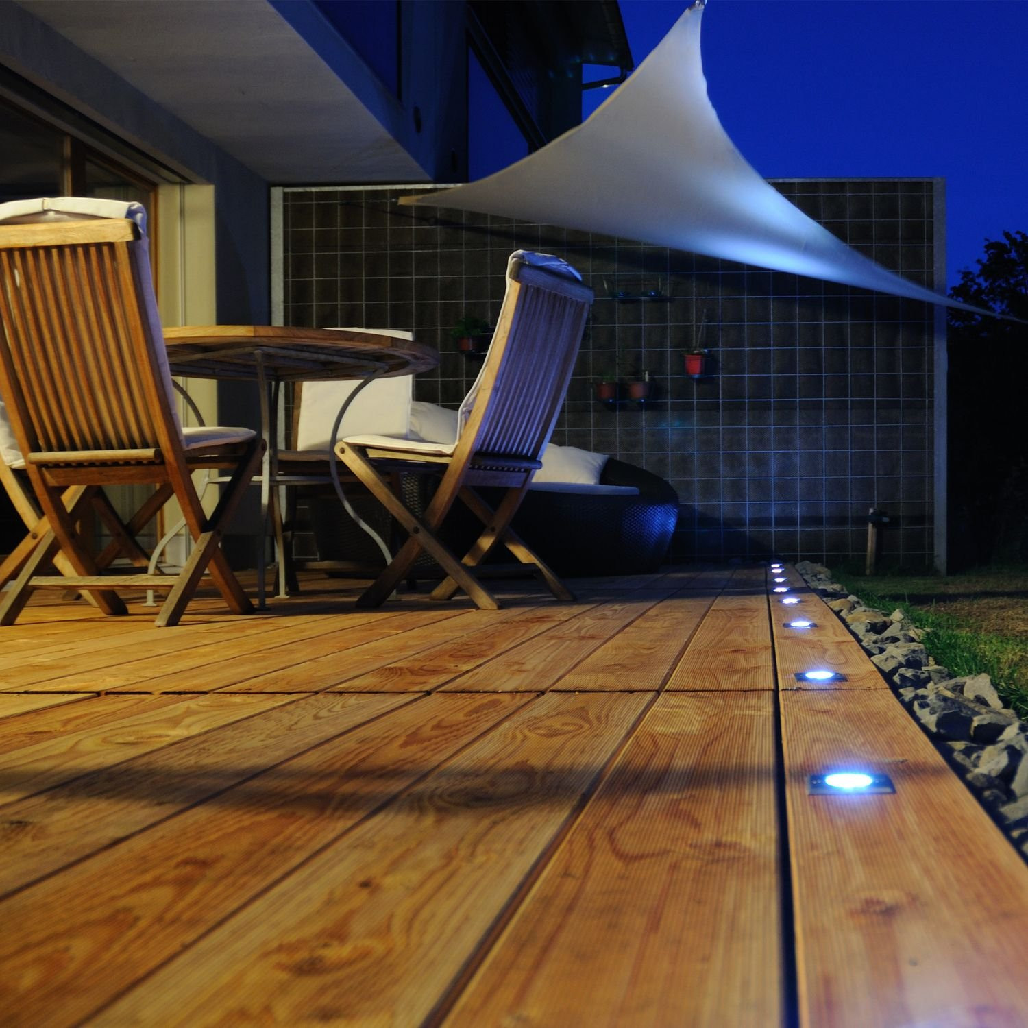 Zonnezeil driehoekig wit