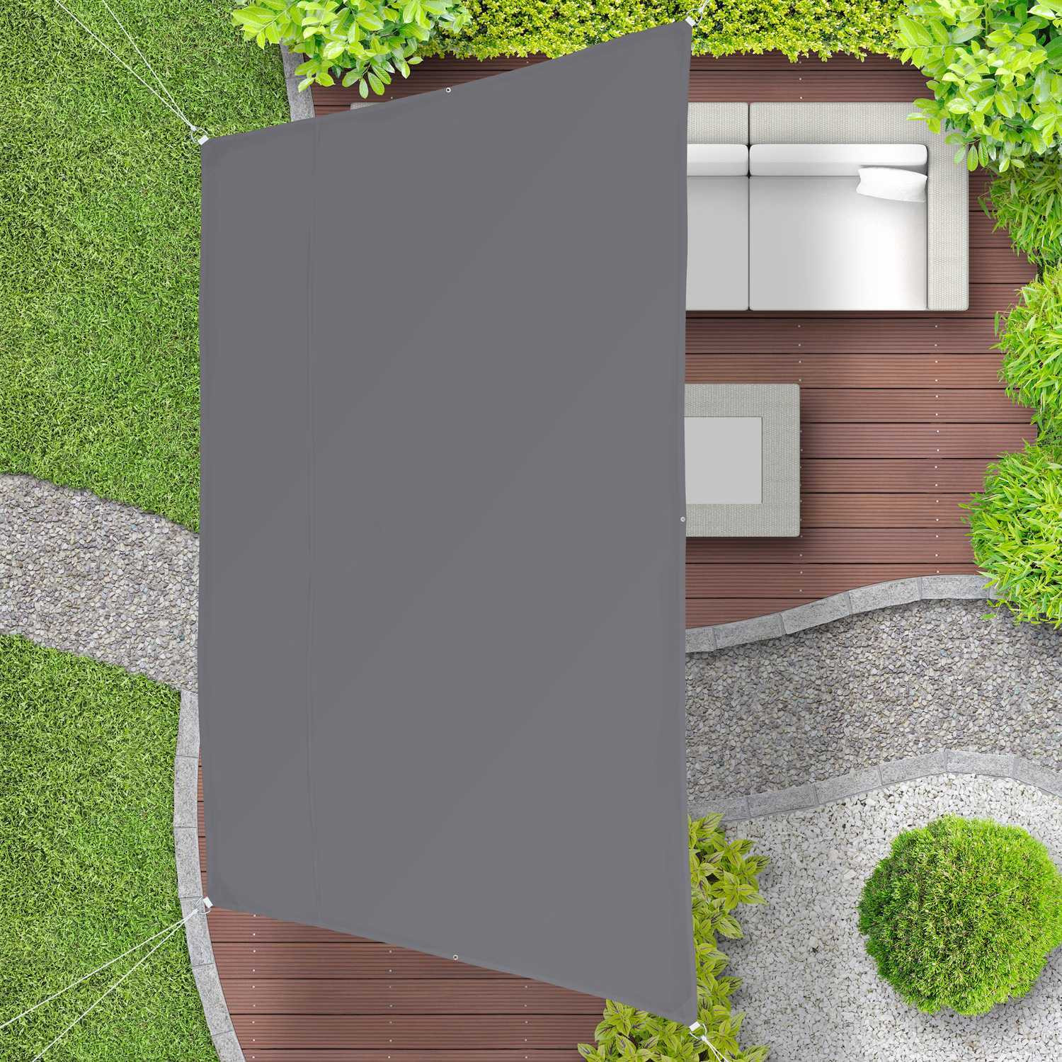 Vela solar trapezoidal gris