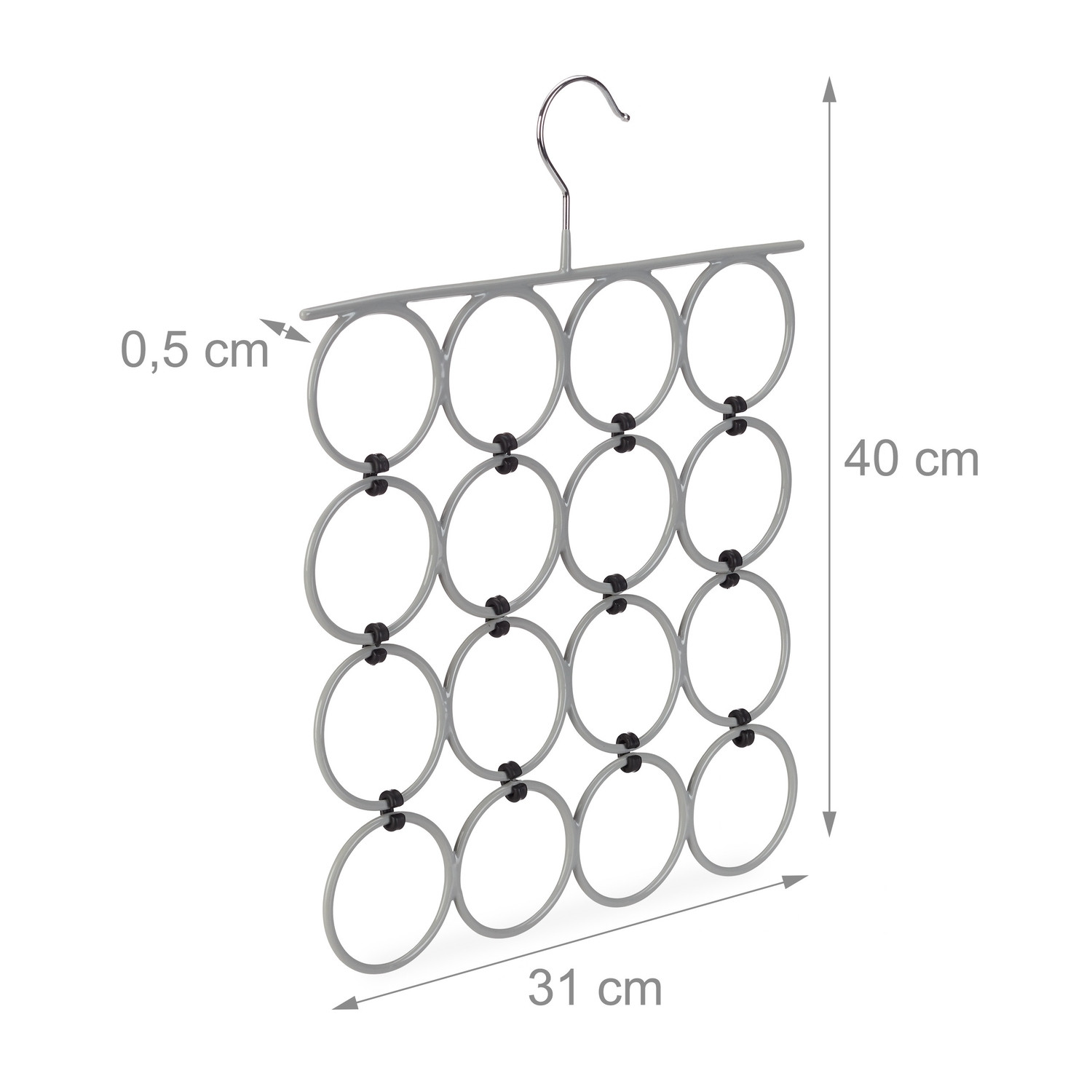 Porta bufandas plegable