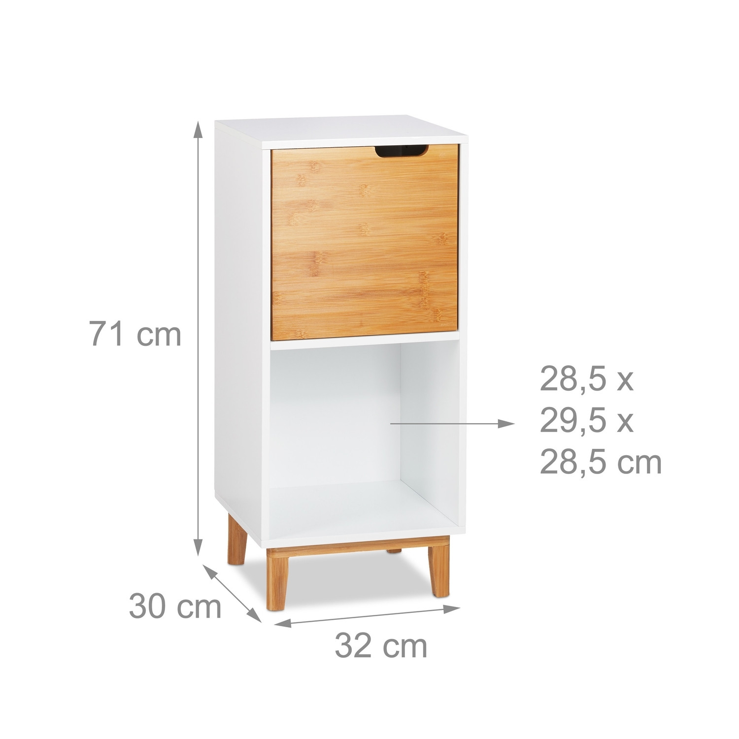 Estante de pie blanco
