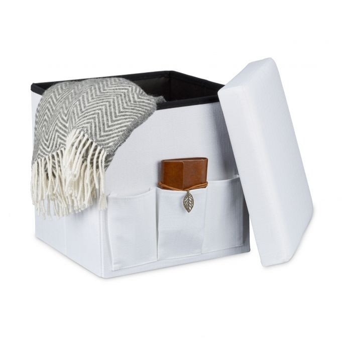 Folding stool with pockets Linne