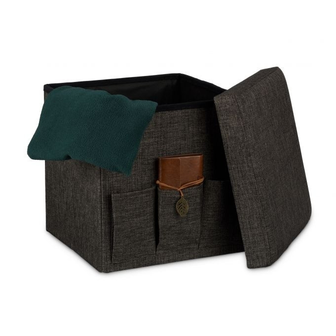 Klapphocker mit Taschen Linne