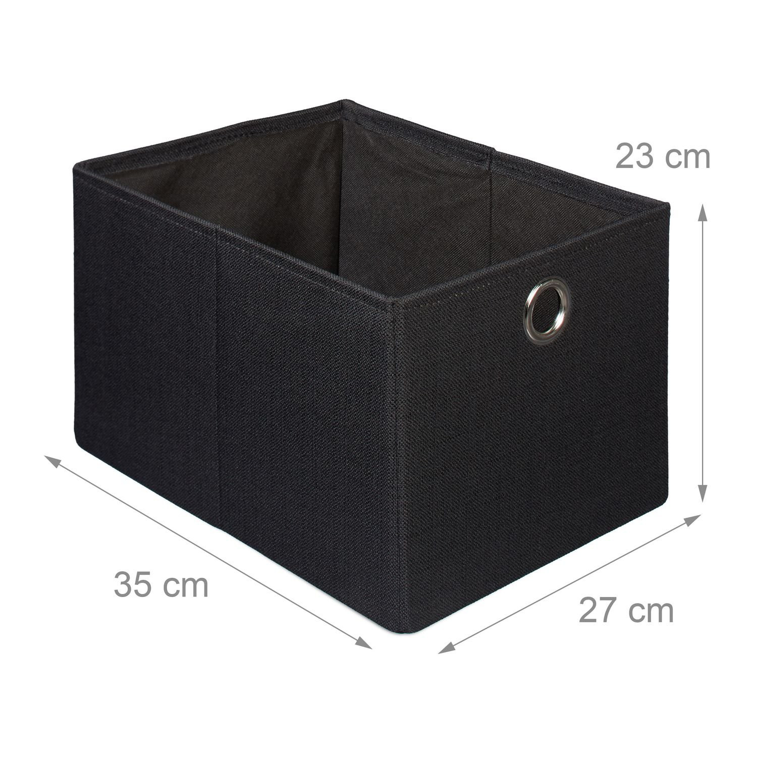 Folding stool in linen with compartment
