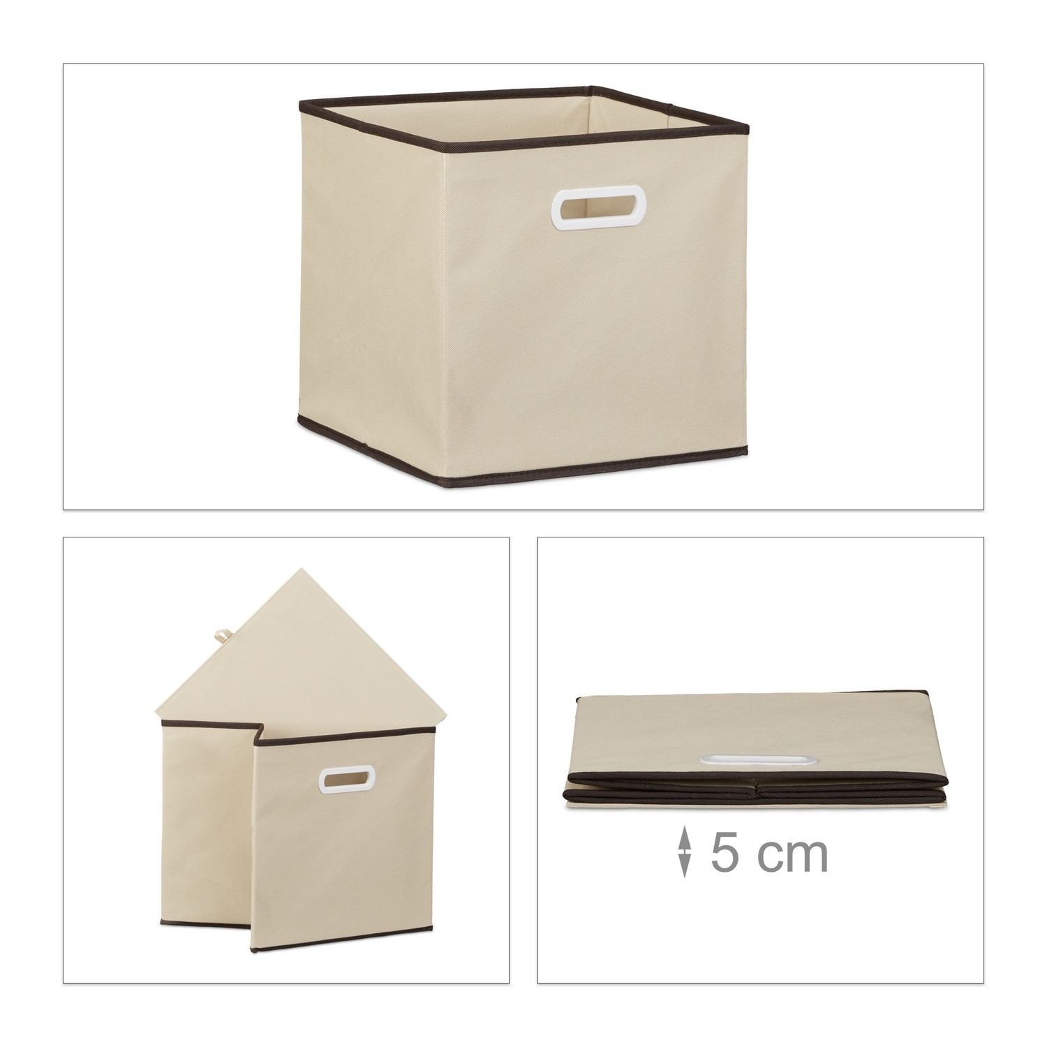 Conjunto de caixa dobrável com 2
