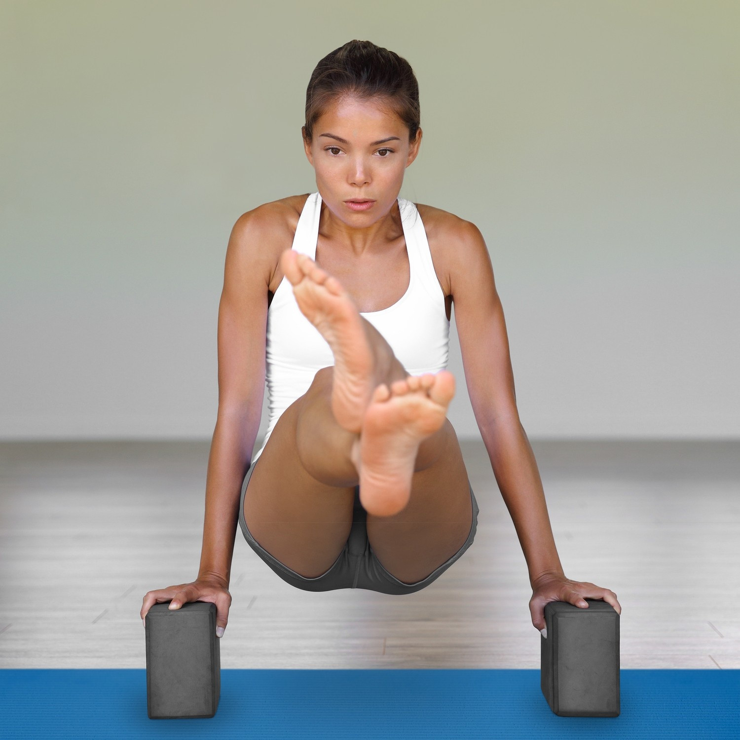 Yogamatte 1 cm dick einfarbig