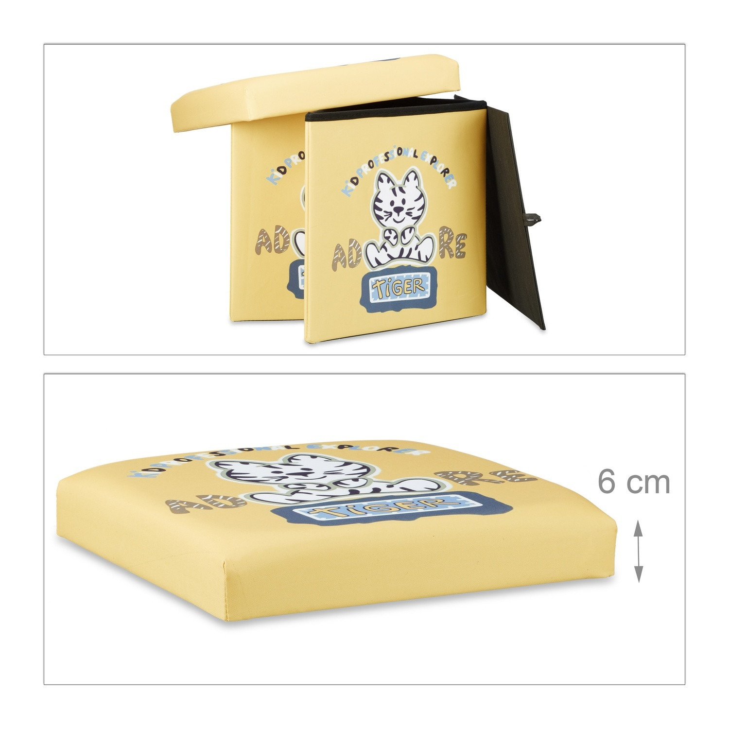 Kinderhocker mit Stauraum