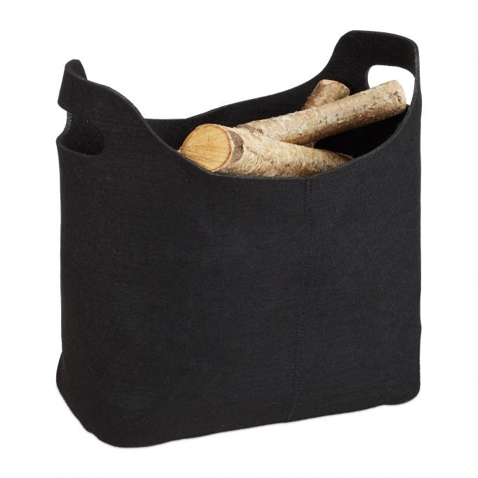 Cesta de fieltro con asa