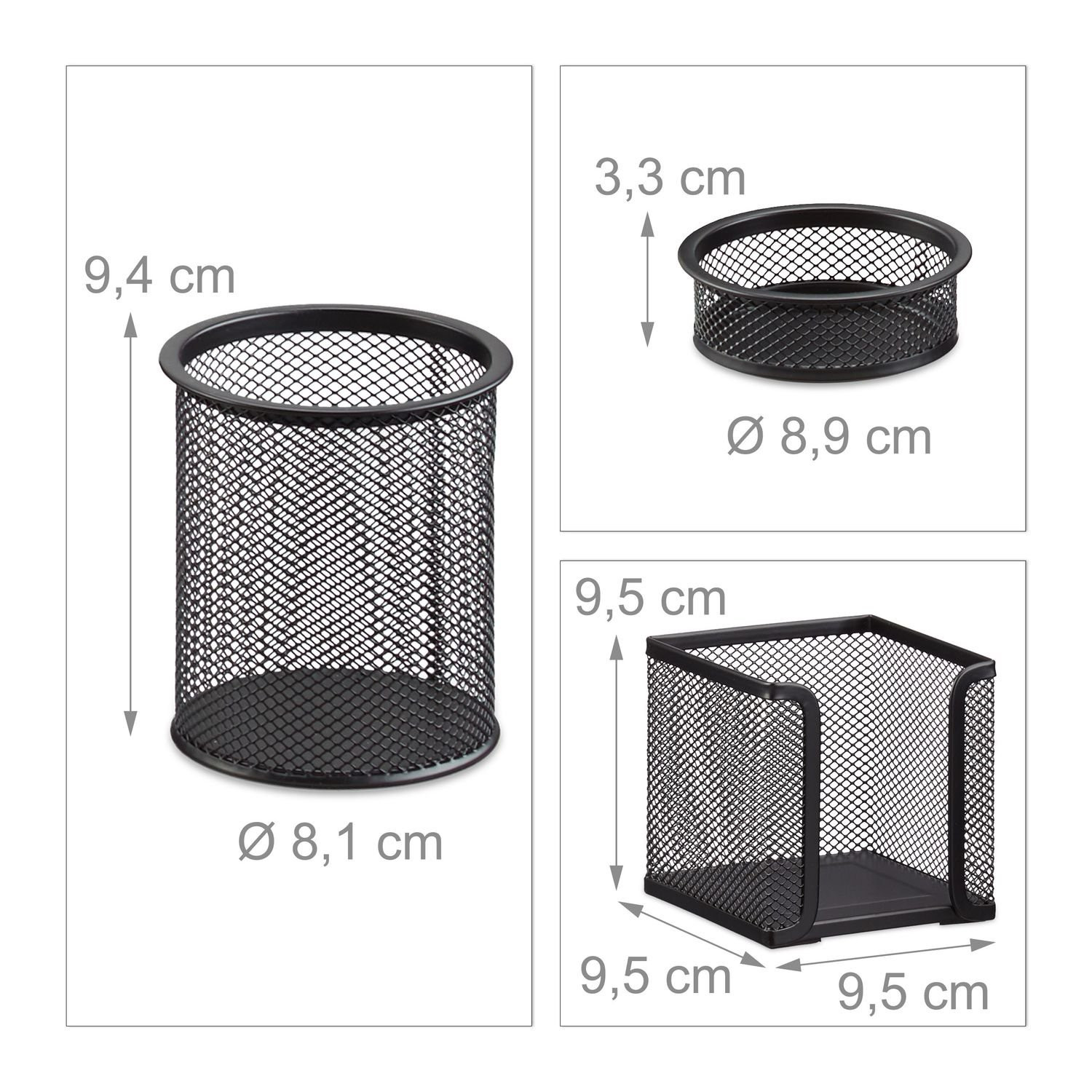 Bureau organizer set, 3-delig