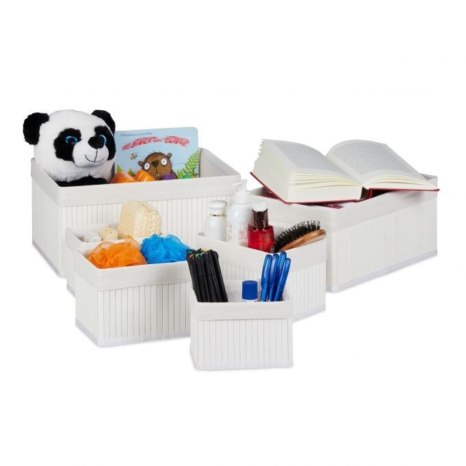 Bamboe opbergmanden - set van 6