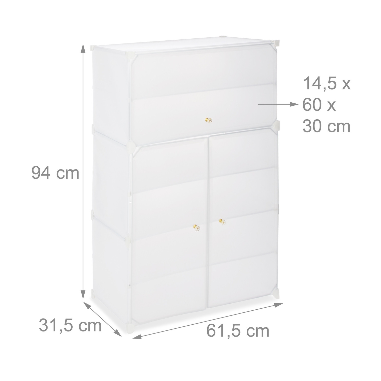 Plastic shoe cabinet