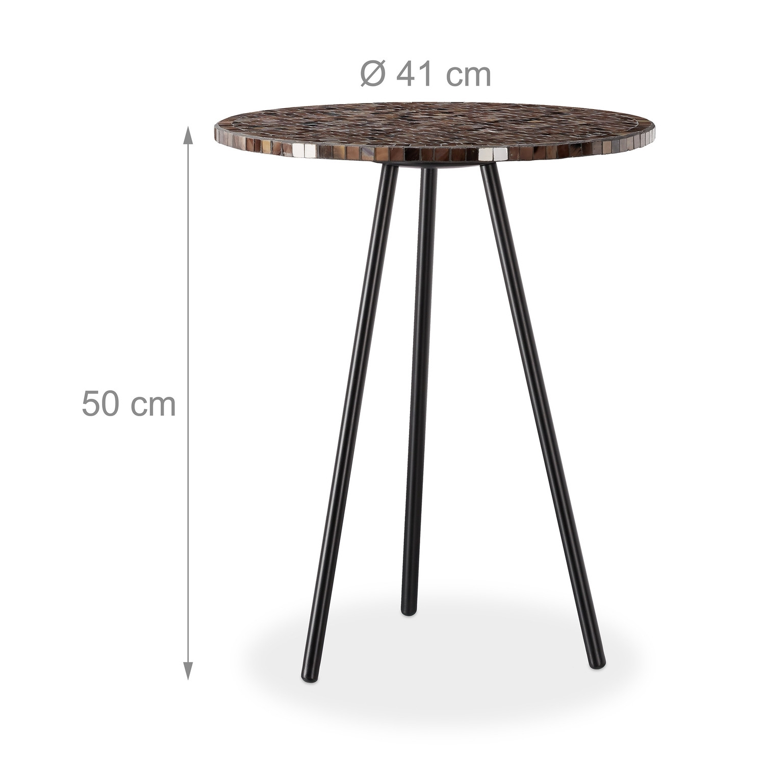 Table d'appoint en mosaïque
