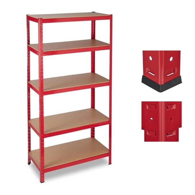 Storage shelf 1325 kg red