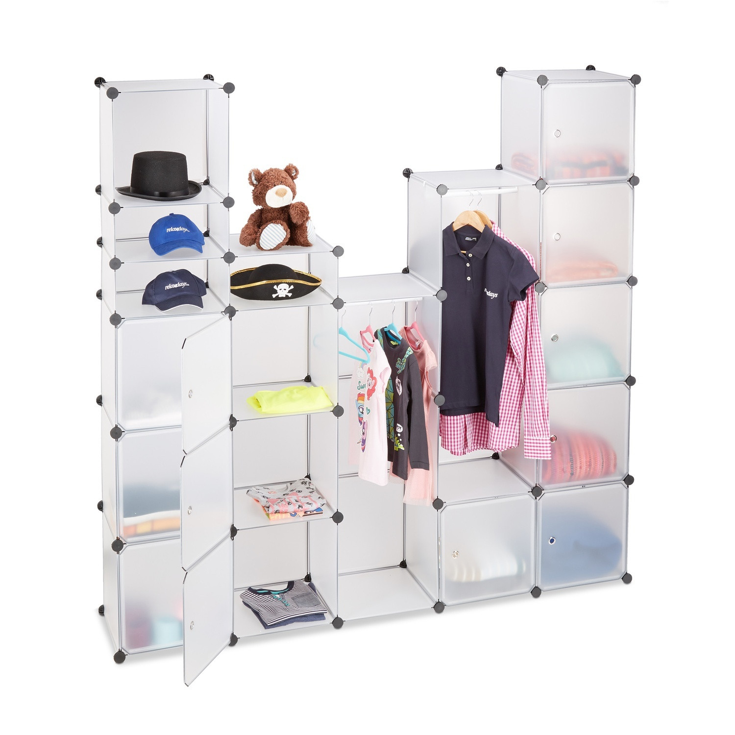 Insert system for wardrobe 18 compartments
