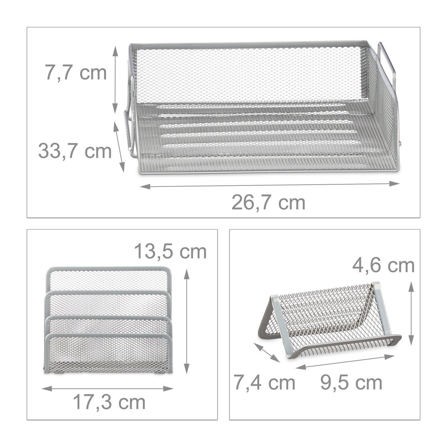 Set organizer da scrivania, 7 pezzi
