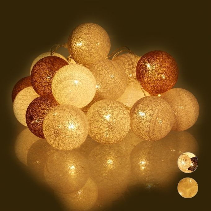 Cadena de luces LED con 20 bolas