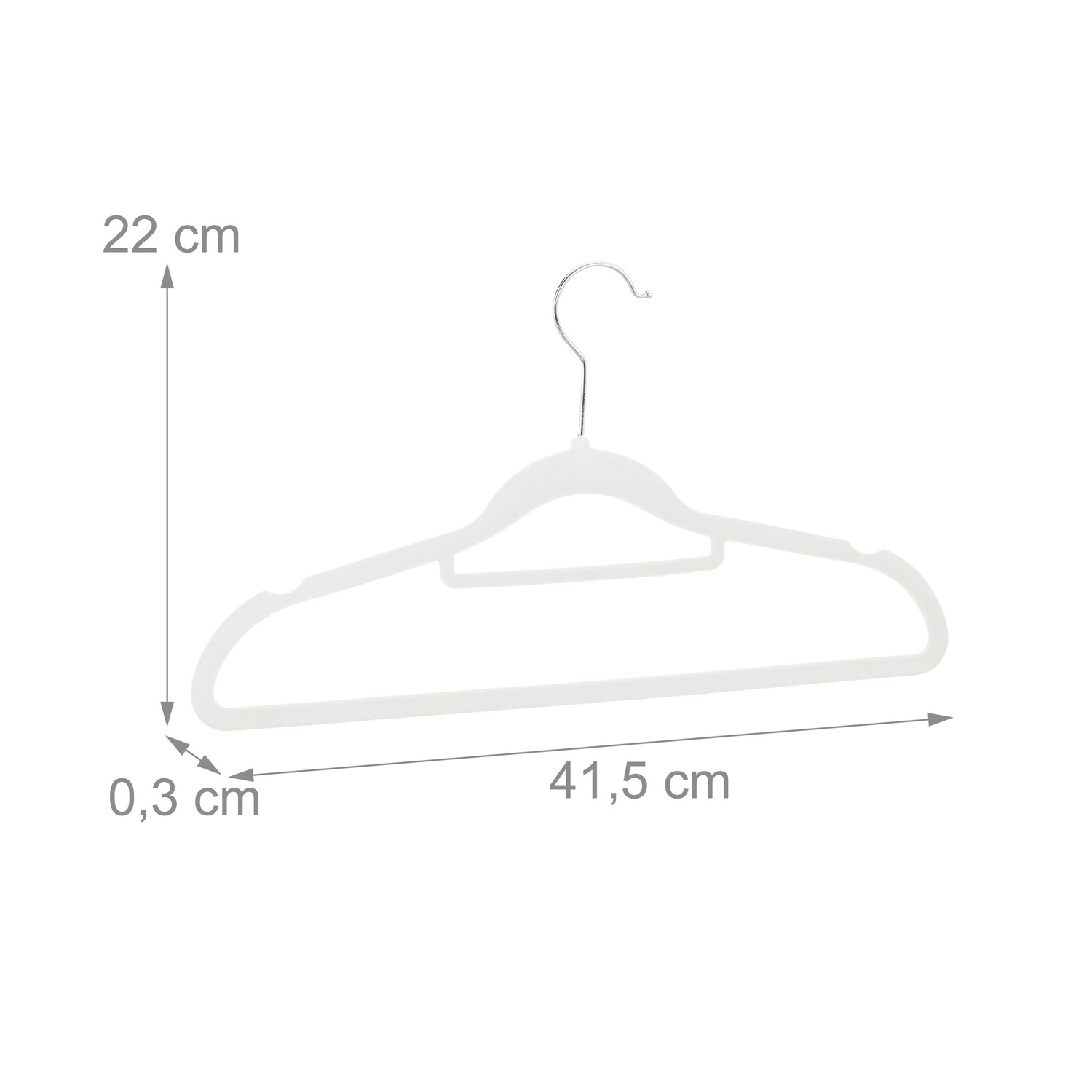 Percha de terciopelo