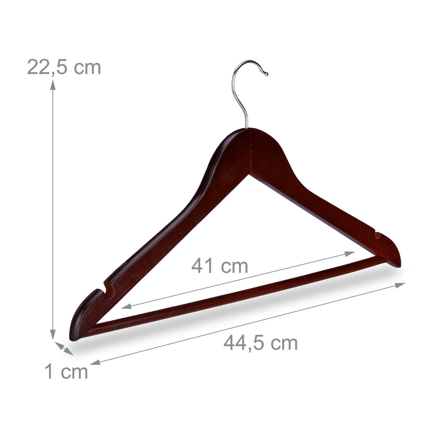 Cabides de madeira Conjunto de 10