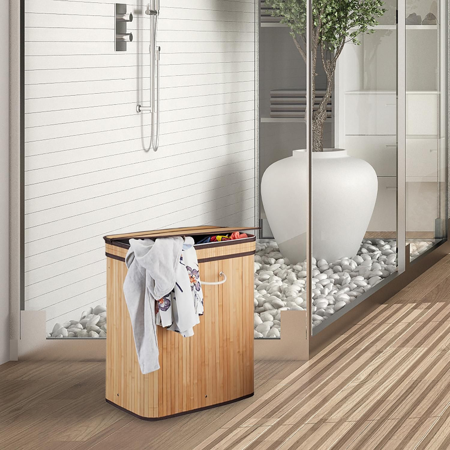 Vierkante wasmand