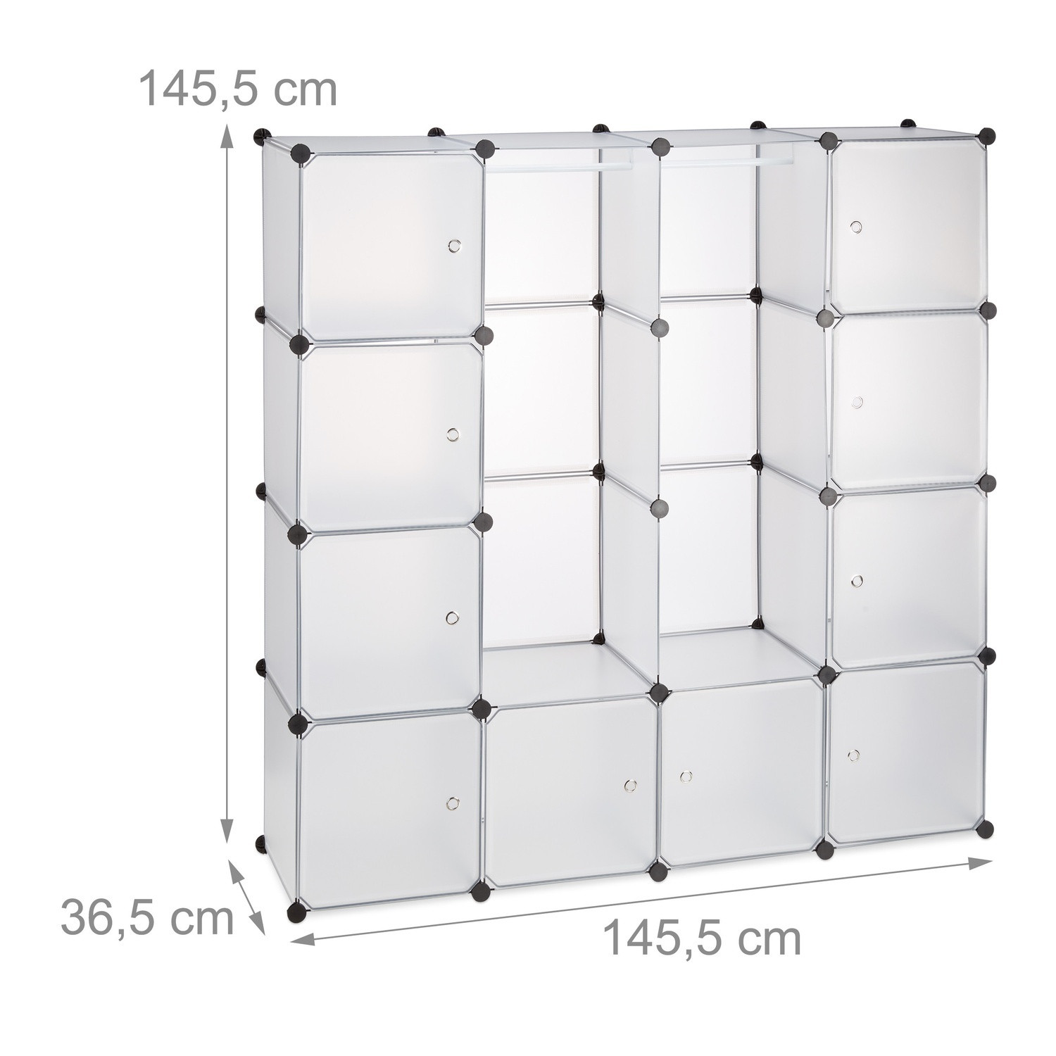 Insert system for wardrobe 12 compartments