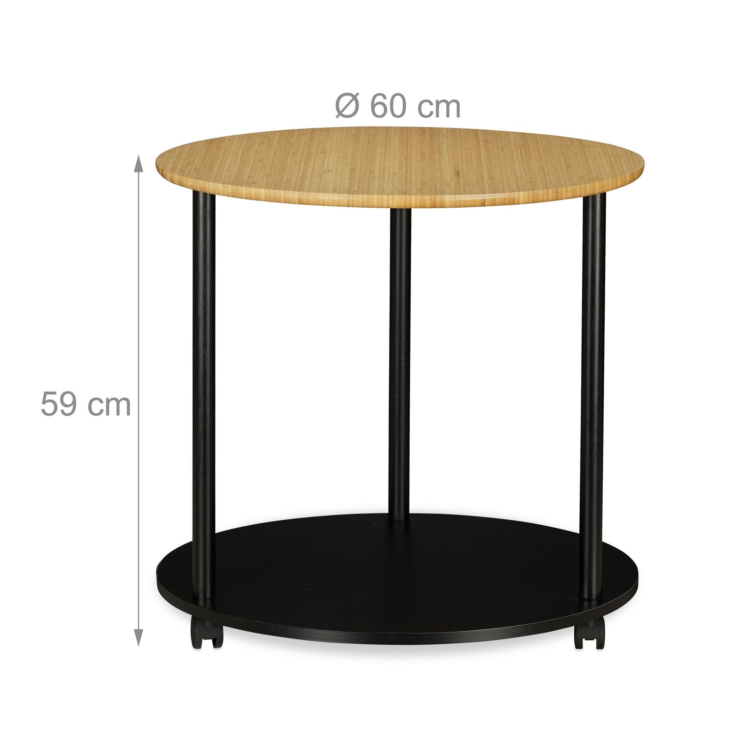 Mesa auxiliar con ruedas