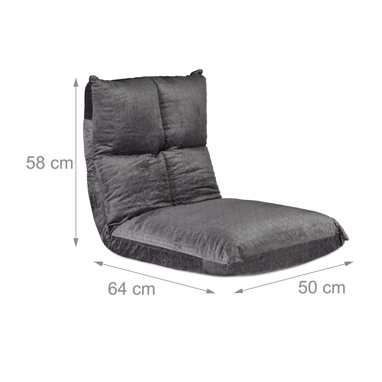 Chaise de sol avec dossier réglable
